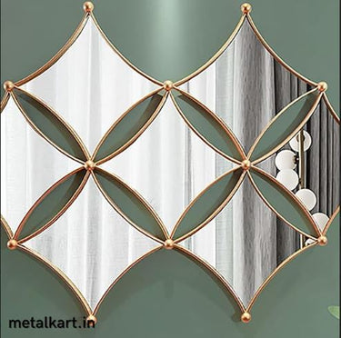 Metalkart Special Rhombus Diamond Wall Mirror (36 x 25 Inches)